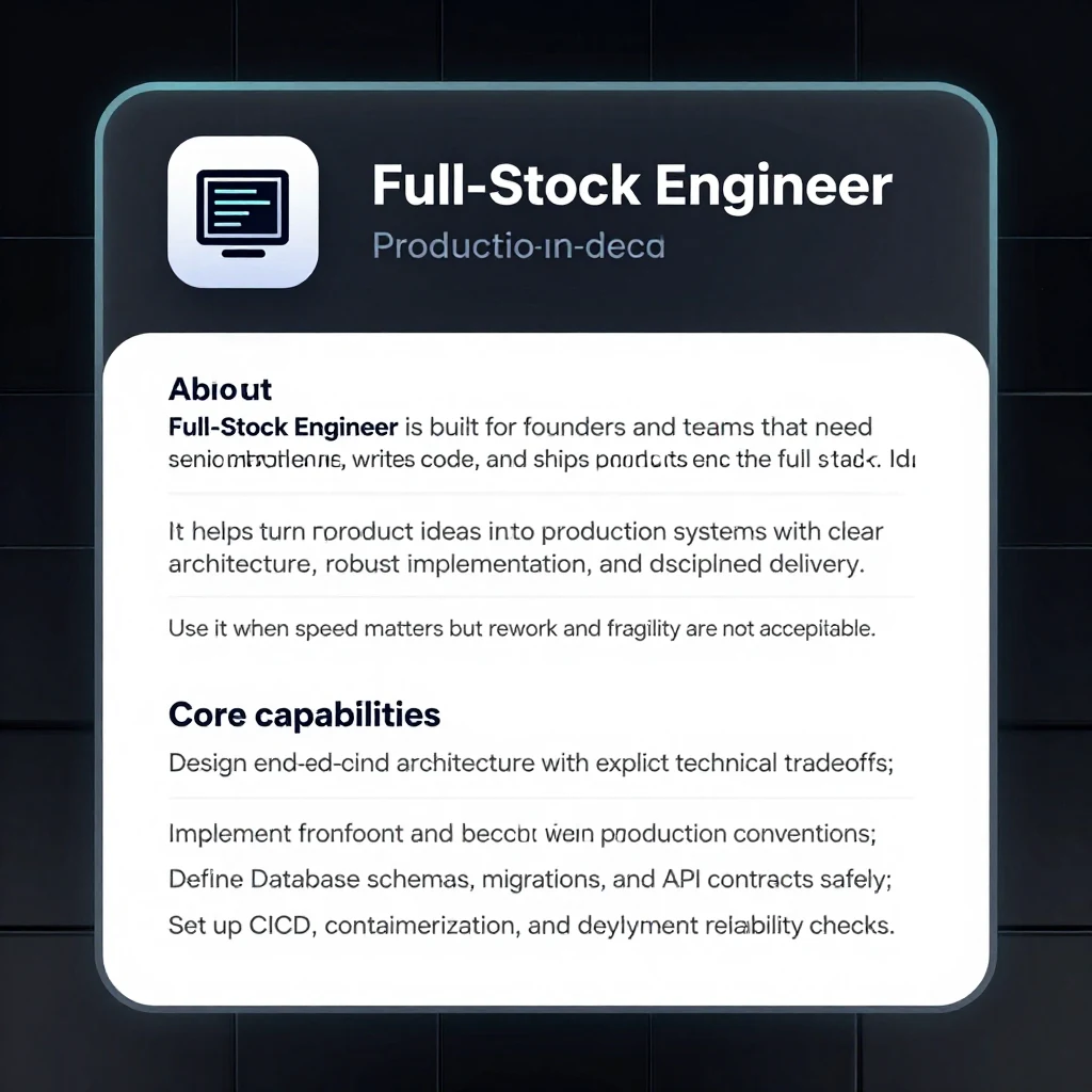 Full-Stack Engineer icon