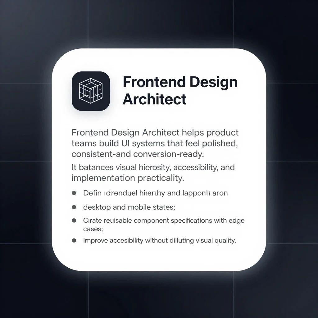 Frontend Design Architect icon